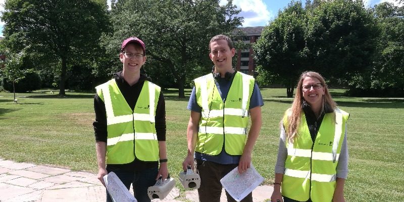 3 Air Quality Campus Mapping Volunteers