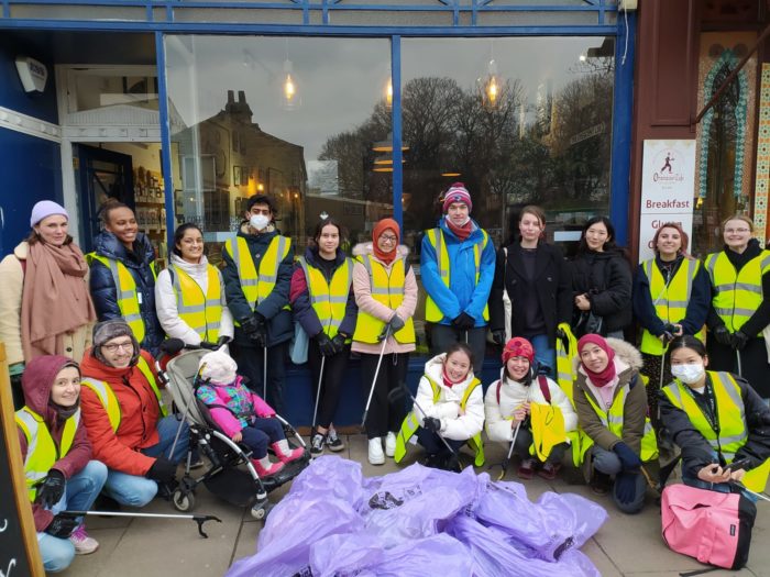 Group picture of the volunteer team at the January litter pick event