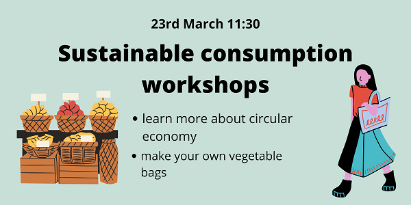 sustainable consumption workshops graphics