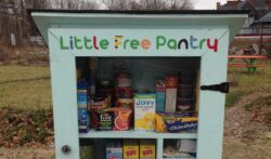 A community pantry full of food