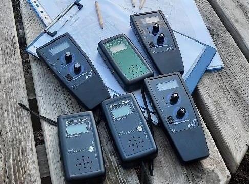 bat monitoring equipment on a table